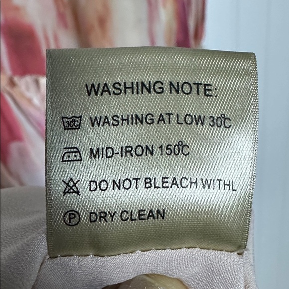 Aconiconi Midi Dress Long Sleeve V-Neck Size  Medium Abstract Print Lined - Picture 14 of 17